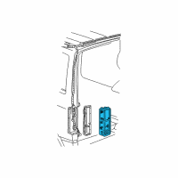 OEM GMC Safari Lamp Asm-Back Up & Tail Diagram - 5978023