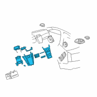 OEM Cadillac Dash Control Unit Diagram - 23103200