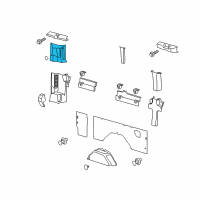 OEM 2017 Ford Transit-350 HD Rear Pillar Trim Diagram - CK4Z-6131011-AA