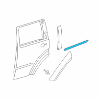 OEM 2011 Dodge Nitro Molding-Rear Door Diagram - 1BS52TZZAB