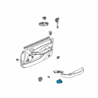 OEM 2003 Acura CL Sub-Switch Assembly, Power Window (Chamois Gray No. 3) Diagram - 35760-S3M-A01ZA