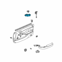 OEM 2002 Acura CL Switch Assembly, Power Window Master (Black) Diagram - 35750-S3M-A01ZA