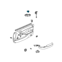 OEM 2001 Acura CL Switch Assembly, Remote Control Mirror Diagram - 35190-S3M-A02