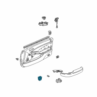 OEM 2000 Acura TL Switch Assembly, Trunk Opener (Mild Beige) Diagram - 35800-S0K-A01ZC