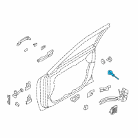 OEM 2012 Hyundai Equus Door Key Sub Set, Left Diagram - 81970-3NA00