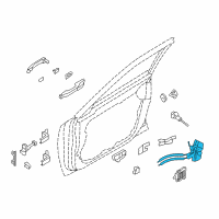 OEM Hyundai Equus Latch & ACTUATOR Assembly-Front Door, R Diagram - 81320-3N020