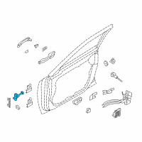 OEM Hyundai Equus Checker Assembly-Front Door, LH Diagram - 79380-3N000