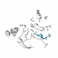 OEM 2004 BMW 545i Return Pipe Diagram - 32-41-6-767-638