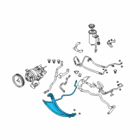 OEM 2006 BMW 650i Dynamic Drive Expansion Hose Diagram - 32-41-6-783-577