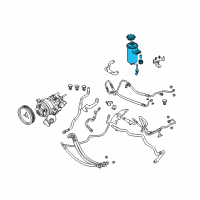 OEM BMW 760i Power Steering Reservoir Diagram - 32416752963