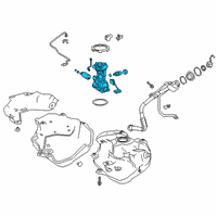 OEM Toyota Prius Fuel Pump Diagram - 77020-12A80