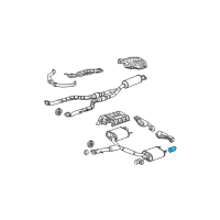 OEM 2013 Lexus IS350 BAFFLE Sub-Assembly, Exhaust Diagram - 17408-31070