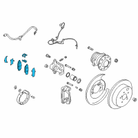 OEM 2020 Toyota 86 Rear Pads Diagram - SU003-04097