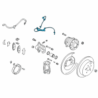 OEM 2017 Toyota 86 Rear Speed Sensor Diagram - SU003-00665