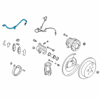 OEM 2018 Toyota 86 Brake Hose Diagram - SU003-00618