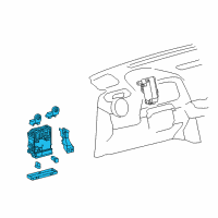 OEM Toyota Junction Block Diagram - 82730-0R101