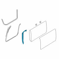 OEM Dodge WEATHERSTRIP-Front Door Diagram - 55399153AB