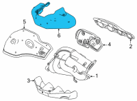 OEM Chevrolet Corvette Heat Shield Diagram - 12702510