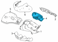 OEM 2022 Chevrolet Corvette Heat Shield Diagram - 12702514