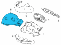 OEM Chevrolet Corvette Heat Shield Diagram - 12702509