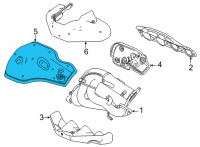 OEM 2020 Chevrolet Corvette Heat Shield Diagram - 12702509