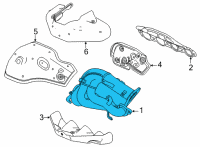 OEM 2022 Chevrolet Corvette Exhaust Manifold Diagram - 12659840