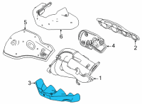 OEM Chevrolet Corvette Heat Shield Diagram - 12673965