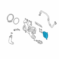 OEM BMW 745e xDrive HEAT SHIELD, TURBOCHARGER, L Diagram - 11-79-8-679-023