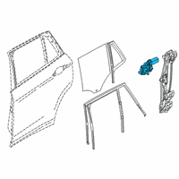 OEM 2020 BMW X2 Power Window Motor Rear Left Diagram - 67-62-7-473-089