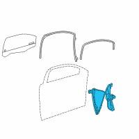 OEM 2008 Pontiac G6 Front Side Door Window Regulator Assembly Diagram - 25931990