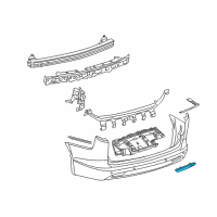 OEM 2020 Chrysler Voyager Reflector-FASCIA Diagram - 68230394AA