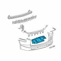 OEM 2020 Chrysler Voyager Belly Pan-Rear Diagram - 68227441AB