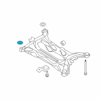OEM Ford Edge Engine Cradle Shim Diagram - 5F9Z-5400145-AA