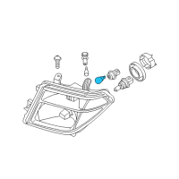 OEM 2019 Nissan Titan Bulb Diagram - 26717-9B90B