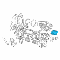 OEM 2018 Chevrolet Equinox EGR Cooler Gasket Diagram - 55575360