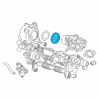 OEM Chevrolet Equinox EGR Valve Gasket Diagram - 55497054