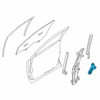 OEM 2014 Nissan Rogue Motor Assy-Regulator,Passenger Side Diagram - 80731-4BA0A
