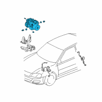 OEM 2004 Toyota Avalon Actuator Assembly Diagram - 44050-07050