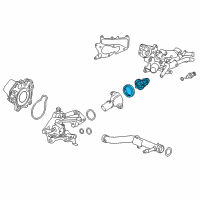 OEM 2014 Honda Accord Thermostat Assembly Diagram - 19301-5K0-305