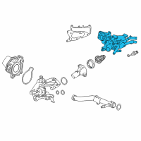 OEM 2017 Honda Accord Outlet Comp, Water Diagram - 19315-5K1-A00