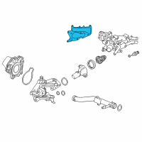 OEM 2015 Honda Accord Gasket, Water Outlet Diagram - 19316-5K0-A01