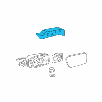 OEM Mercury Milan Mirror Cover Diagram - 6E5Z-17D743-BPTM