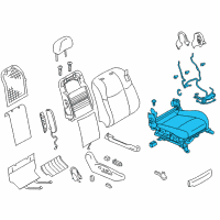 OEM 2012 Infiniti M35h Cushion Assy-Front Seat Diagram - 87300-3WG0B