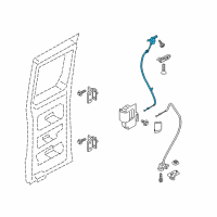 OEM 2017 Ford Transit-150 Release Cable Diagram - EK4Z-61264A00-E