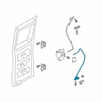 OEM 2018 Ford Transit-150 Release Cable Diagram - EK4Z-61264A00-C