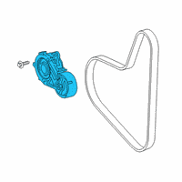 OEM 2019 Lexus UX250h TENSIONER Assembly V-Ri Diagram - 16620-24020