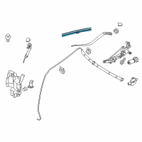 OEM Infiniti M37 Window Wiper Blade Assembly No 1 Diagram - 28890-1MA1A