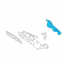 OEM Mercury Heat Shield Diagram - 6E5Z-9N454-AA