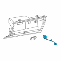 OEM 2021 Ram 1500 Lamp-Glove Box Diagram - 68312671AB