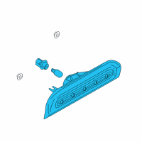 OEM 2013 Nissan Cube Lamp Assembly-Stop, High Mounting Diagram - 26590-1FA0B